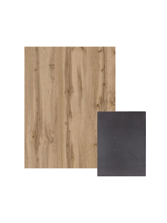 HomeMarkt Rectangular Table Surface HPL Sonoma Oak 60x80cm HM6350.36 2 Pieces
