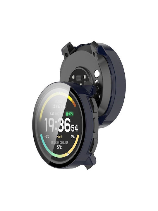 2 в 1 Калъф Защитен + Закалено Стъкло Suunto Vertical 2 Син
