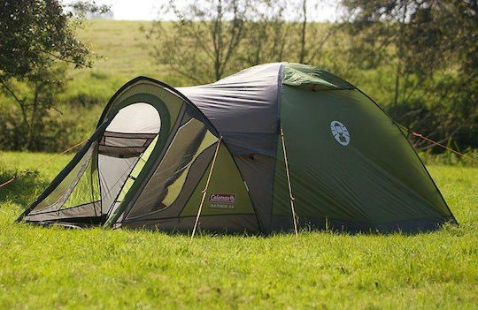 Coleman Darwin 3 Plus Camping Tent Tunnel Green 4 Seasons for 3 People 320x180x180cm
