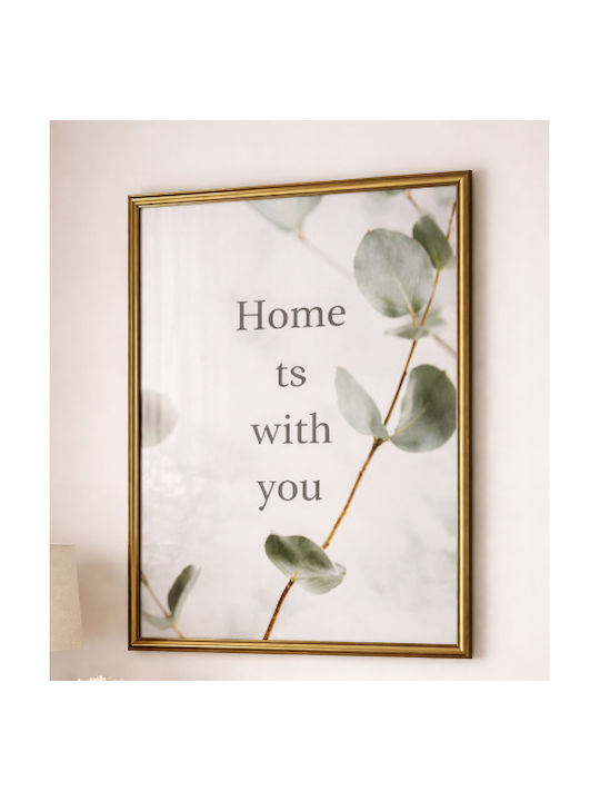 General Trade Wall-Mounted Wooden Photo Frame With Brown Frame