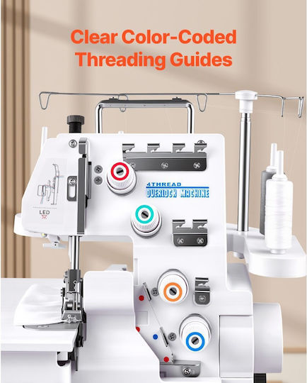 Vevor Overlock Sewing Machine Serger Overlock White