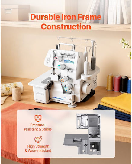 Vevor Overlock Sewing Machine Serger Overlock White