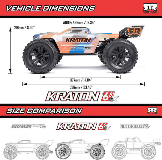 Arrma 4x4 Ferngesteuertes Auto Blau