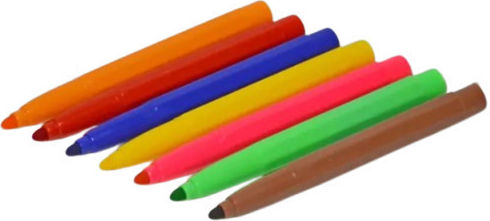 Washable Neon Drawing Markers Set 12pcs