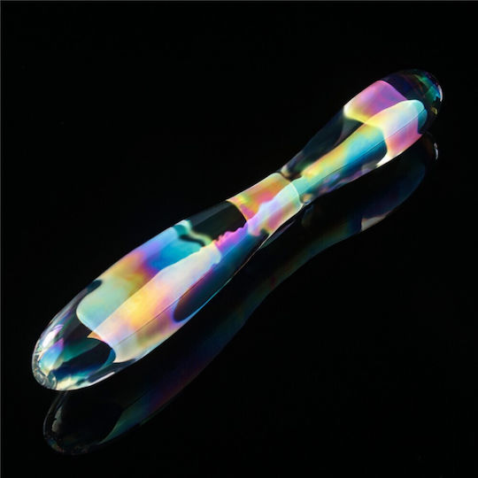 Lovetoy Glow Γυάλινο Dildo Διάφανο 23.2cm