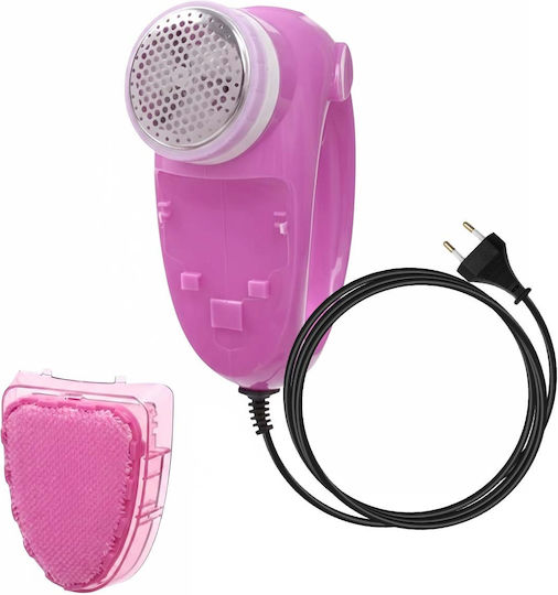 Avizar Electric Lint Fuzz Shaver Stainless Steel Blades Grid Pink
