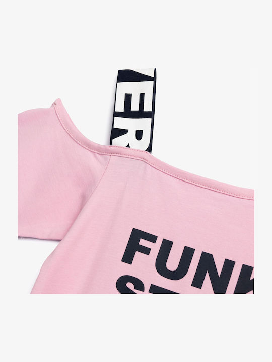 Funky Kids' Set with Shorts Summer 2pcs Pink