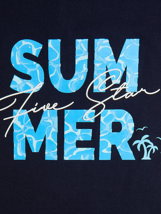 Kinder-Set mit Shorts Sommer 2Stück Marineblau