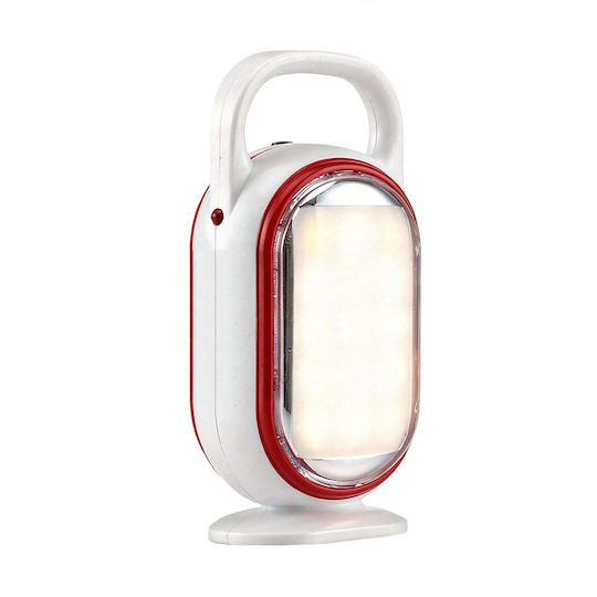 Avizar Rechargeable Led Emergency Lamp Carrying Handle White