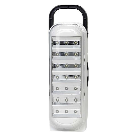 Avizar Lampă de Urgență cu 21 LED-uri cu Luminozitate Ridicată Mâner de Transport Albă