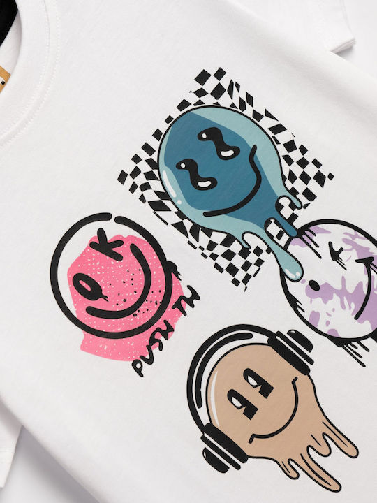 Funky Tricou pentru copii Alb Funky Tricou pentru copii Alb