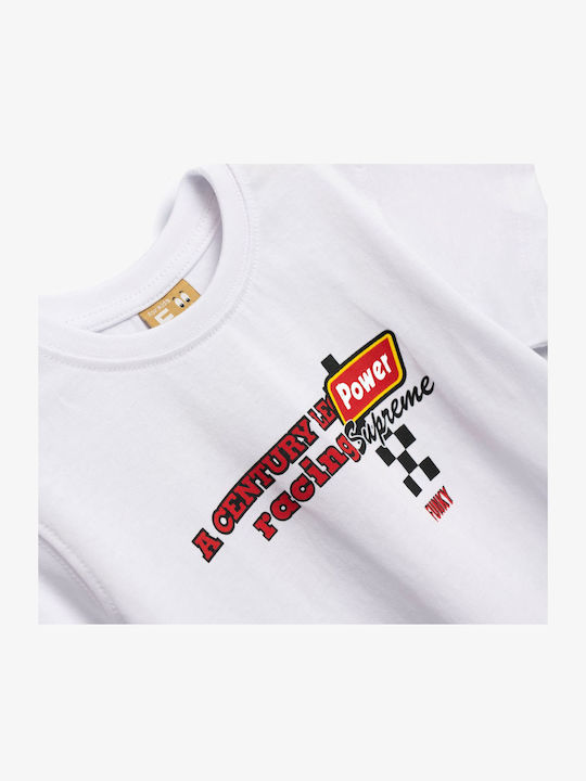 Funky Kinder-T-Shirt Weiß