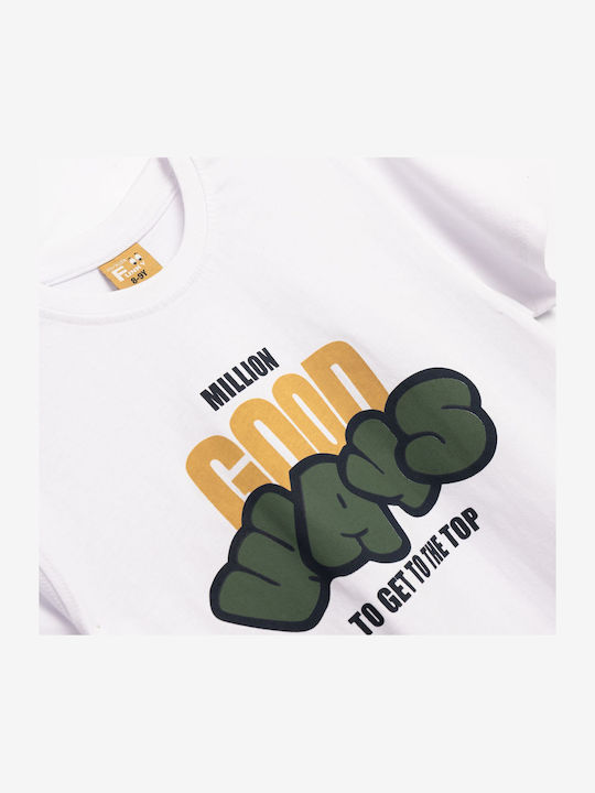 Funky Tricou pentru copii Alb Funky Tricou pentru copii Alb
