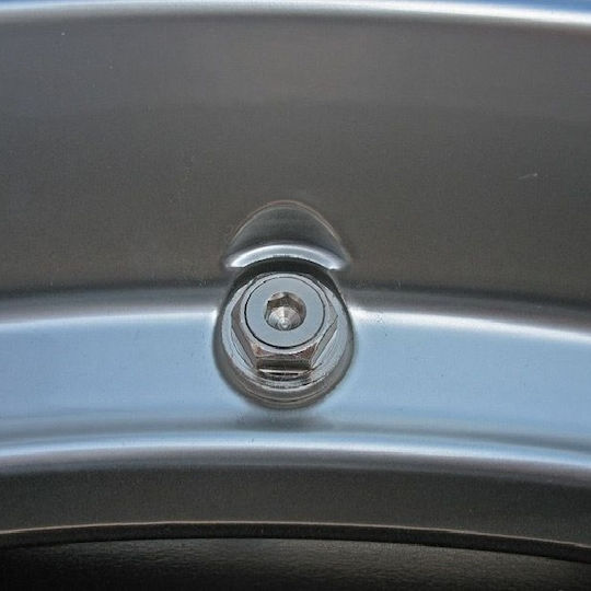Set 4 Chrome Hidden Valves Inflating Device