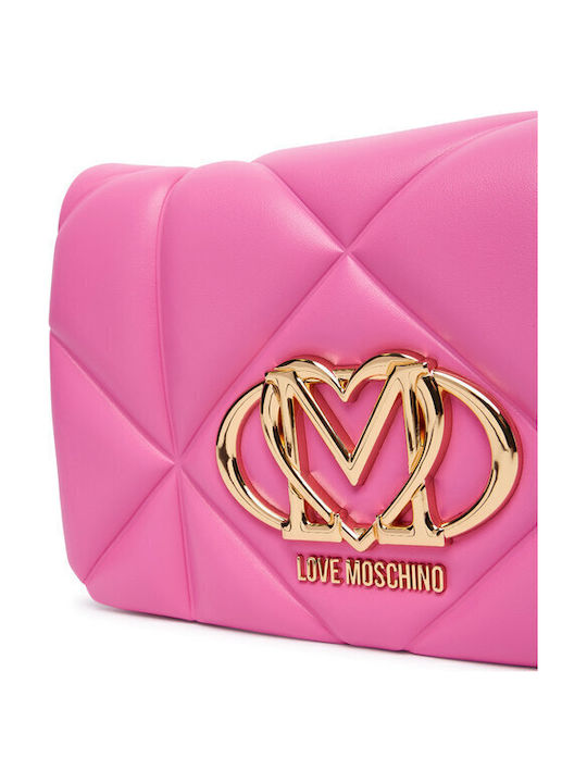 Leather Women's Shoulder Bag Pink