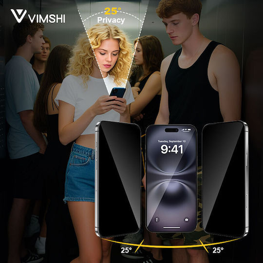 Devia Vimshi 7h Privacy 0.43mm Hard Flex Tempered Glass 10τεμάχια