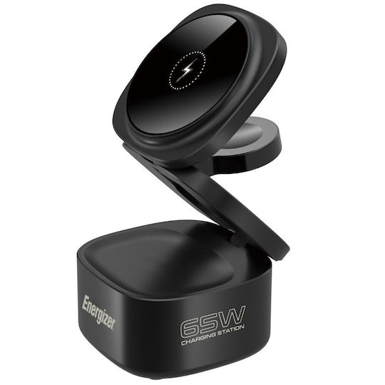 Energizer Ασύρματος Φορτιστής (Qi Pad) με Θύρα USB-A και Θύρα USB-C Power Delivery Μαύρος (WCP311)