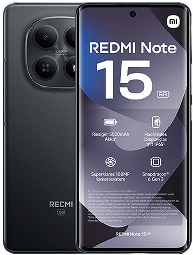 Xiaomi Redmi Note 15 4G Dual SIM (8GB/256GB) Black