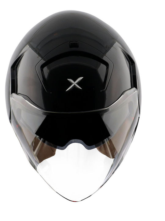 Axor Striker Matt Black Motorradhelm Jet ECE 22.06 1150gr mit Sonnenblende