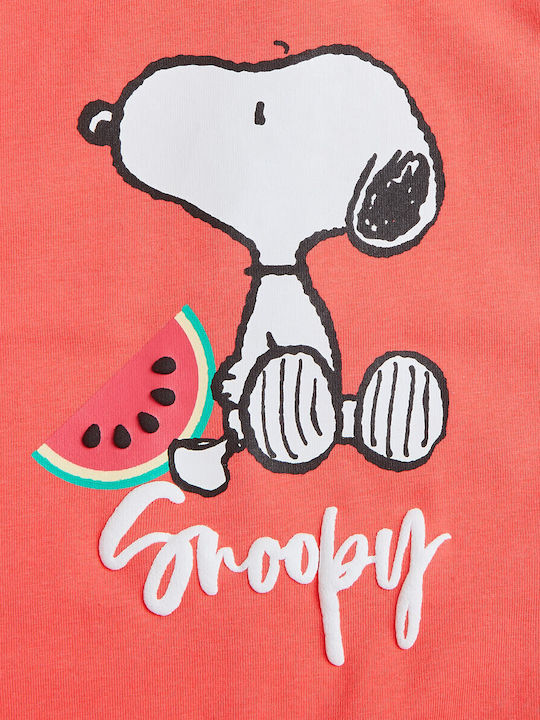 Peanuts Worldwide LLC Baby Bodysuit Coral