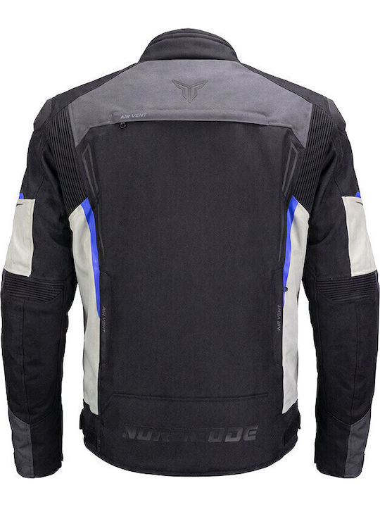 Nordcode Top speed WP Winter Men's Motorcycle Jacket Waterproof Black/Grey/Blue