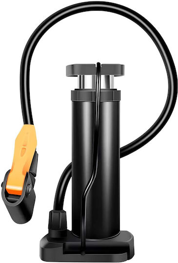 Avizar Mini Manuelle Fußluftpumpe 17 Cm Tragbar Vielseitig Praktisch Schwarz