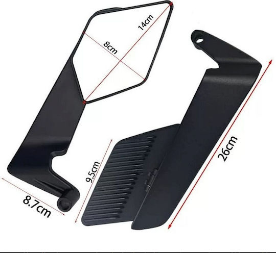 Set Side Rearview Motorcycle Mirrors W17580-4