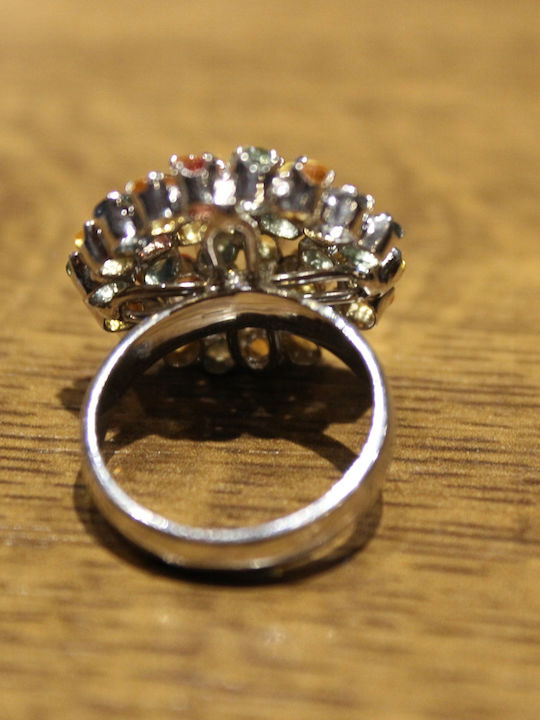 925 Sapphire Ring Songea Padparadscha Size 15