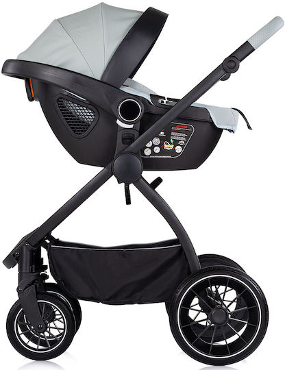 Chipolino Prestige Verstellbar 3 in 1 Baby Kinderwagen Geeignet für Neugeborene Matcha 9.35kg