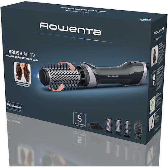 Rowenta Perie Activ Ceramică Electrică cu Perii de Păr Electrice și Cap Rotativ 1000 Watt