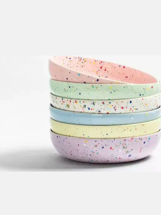 Egg Back Home New Party Pasta Teller Nudeln Keramik Rosa mit Durchmesser 21cm