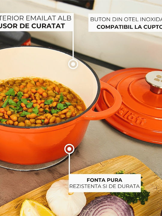 Lätt Home Oală Joasă Din Fontă 3.85lt / 33cm
