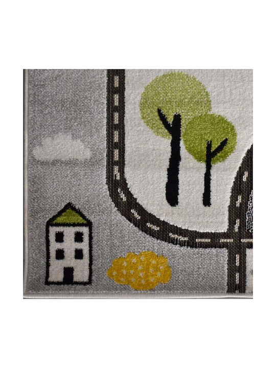 Saray Home 3d City Adventure Παιδικό Χαλί Γκρι 133x170cm