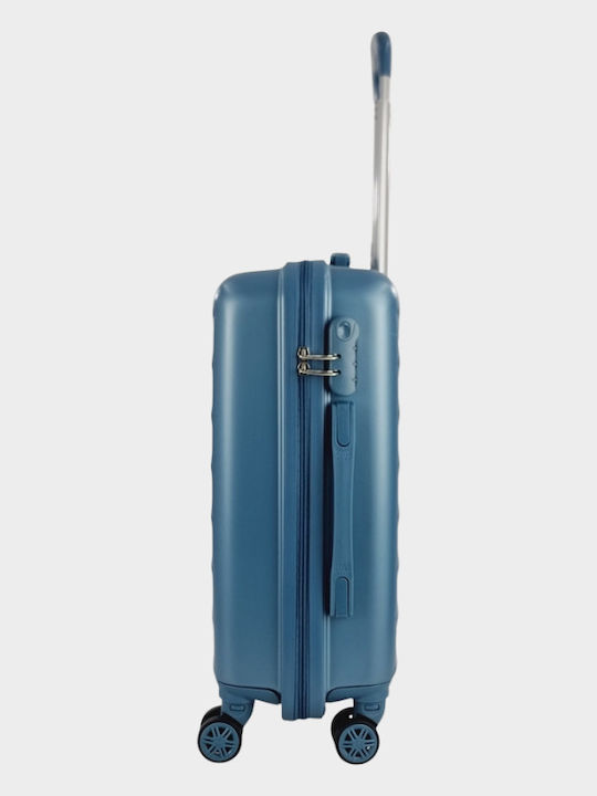 My Choice Cabin Travel Suitcase Hard Light Blue with 4 Wheels