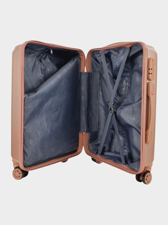 My Choice Valiză De Călătorie De Cabina Dură Rose Gold Cu 4 Roți
