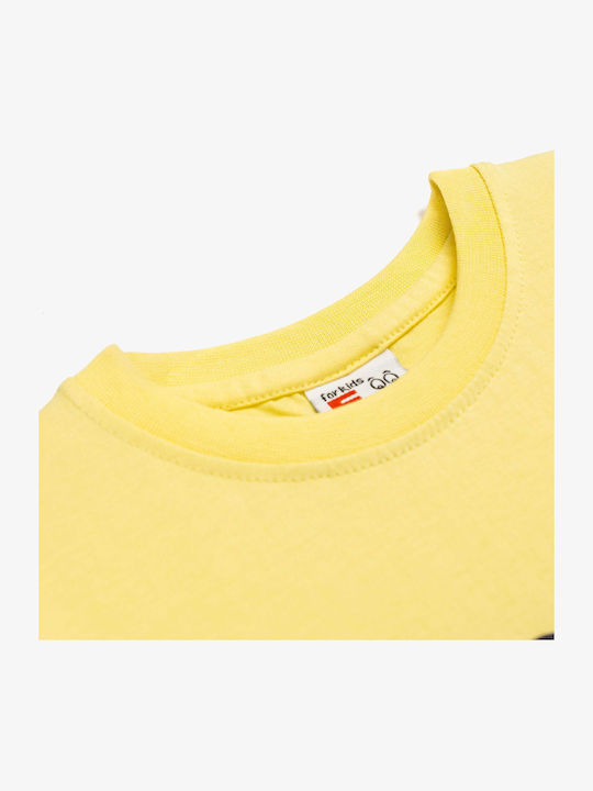 Funky Kinderbekleidungsset mit Shorts Gelb 2 Stück
