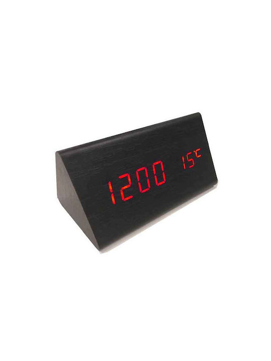 Dsplay Tischuhr Digital LED Holz mit Wecker TOPF-181913 Verschiedene Farben