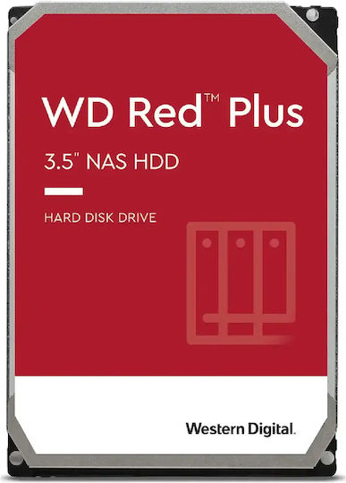 Western Digital Red Plus 10TB HDD Hard Disk 3.5" SATA III 7200rpm cu 512MB Cache pentru NAS WD100EFGX