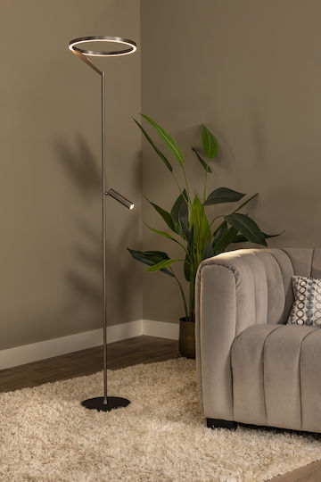 Lucide Lightning Applause LED Floor Lamp with Adjustable White Light Gray