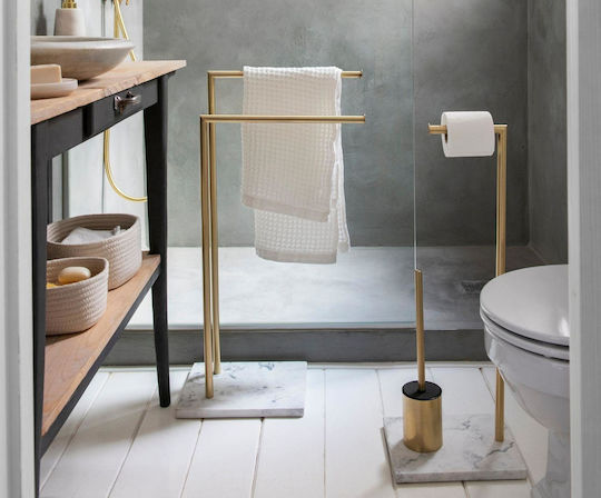 Andrea House Wall-Mounted Bathroom Rail ​46x24.5cm Gold