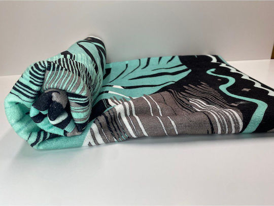 CL Beach Towel Green 140x70cm.