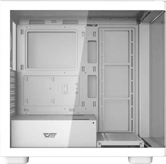 Darkflash DS900G Gaming Midi Tower Computer Case with Side Window White