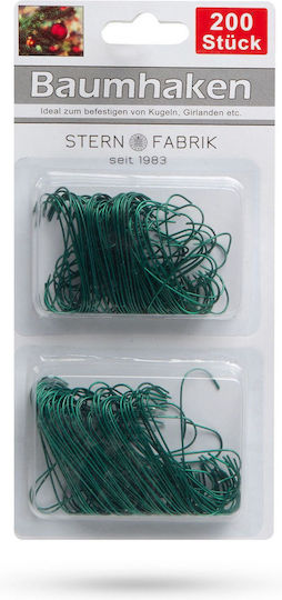 Hooks Hanging Christmas Candies Ornaments Dark Green 200 Pcs Package