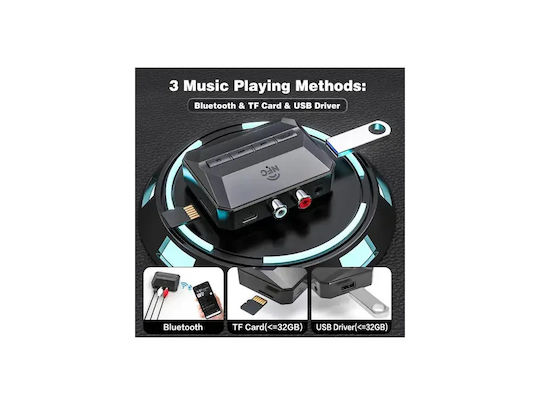 Nordic Bluetooth 5.3 2-in1 Receiver Rca 3.5mm Aux Microsd Wireless Audio Adapter Nfc Black