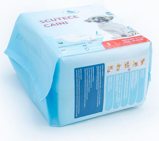 3 X 12 Bucăți Clean Pets Scutece Femelă Câini De Talie Mică S 30-48 Cm