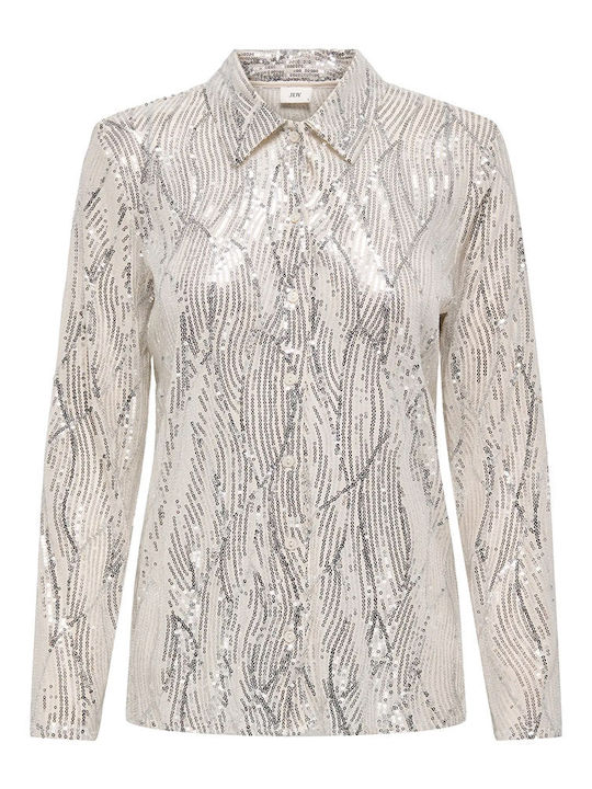 Women's Long Sleeve Shirt Silver