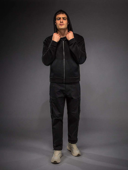 Sweatshirt with Hood Black