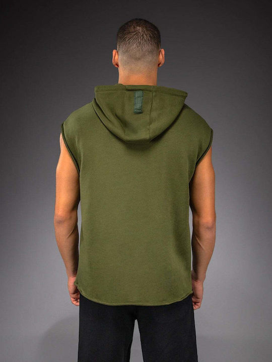Sweatshirt with Hood Military Green