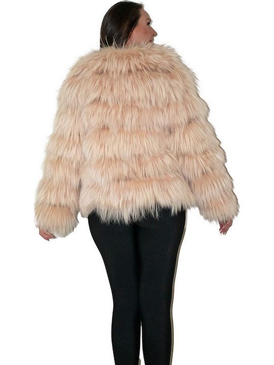 Frauen Pelz Pink