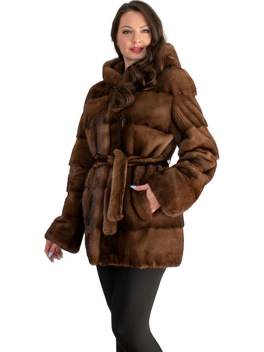 Дамска кожухарка Brown